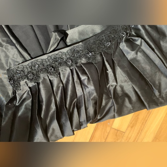 Formal satin gemstone wrap skirt - Picture 4 of 5